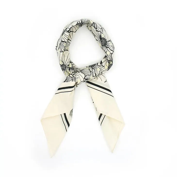 Ecru lille puuvill bandana S110