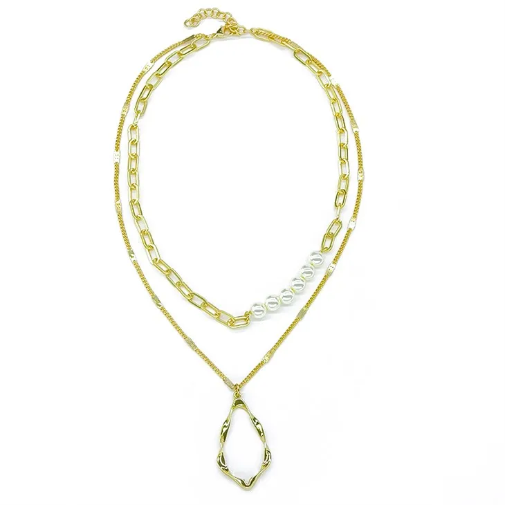 Kuldse pärli kaelakee komplekt